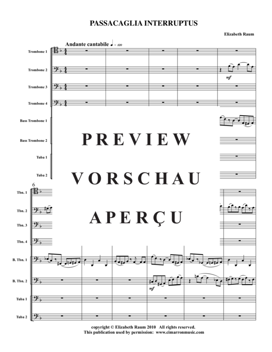 Product gallery: Page 2 of 21 Passacaglia Interruptus , , (Brass Ensemble)