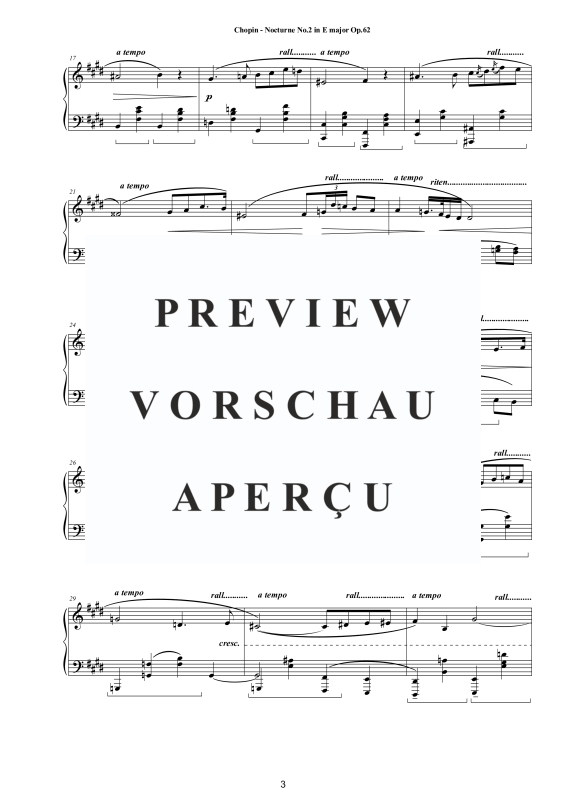 Product gallery: Page 4 of 9 Nocturne No. 2 in E major Op. 62, , Solo Piano
