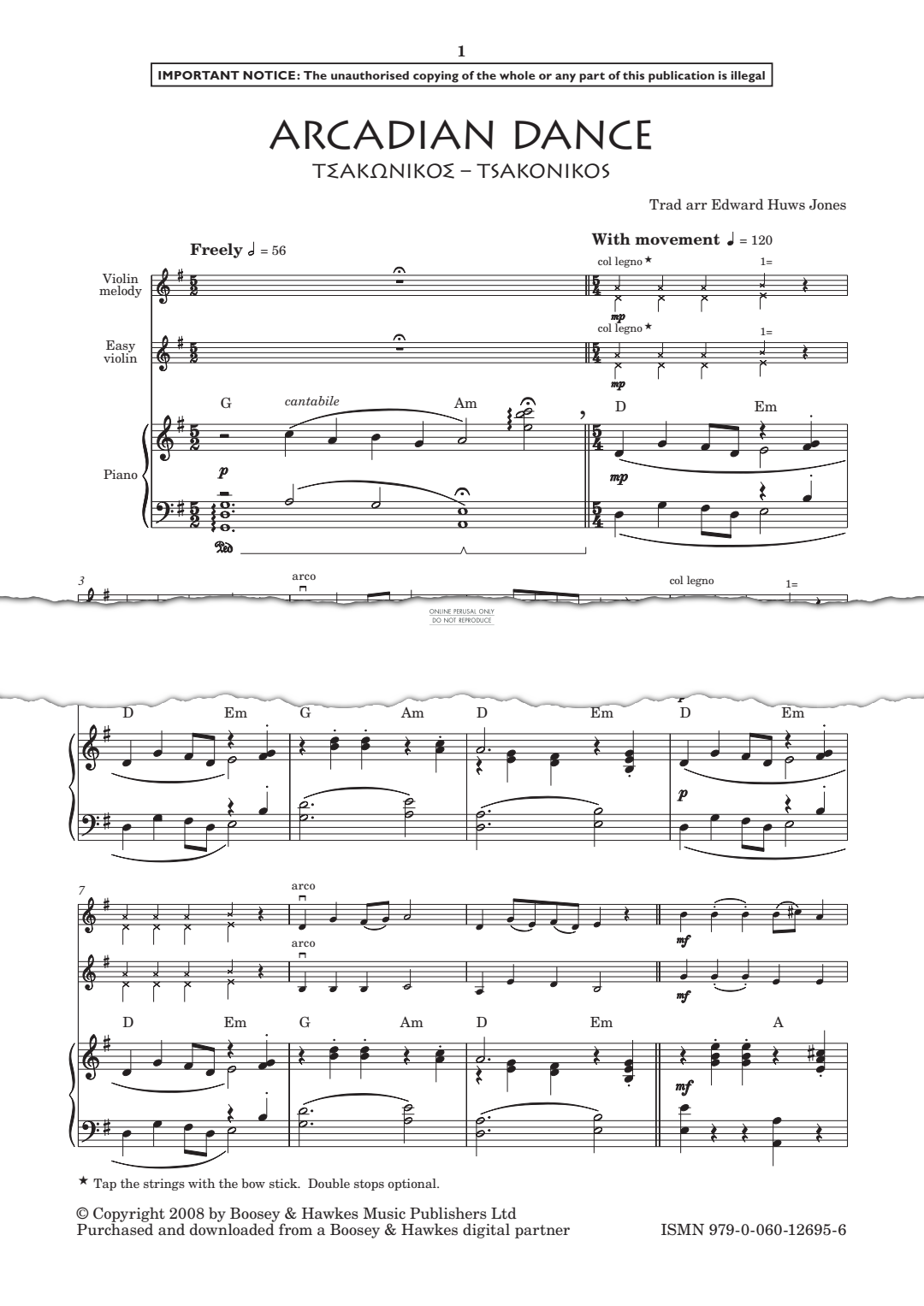 Produktgalerie: Seite 1 von 1 Arcadian dance, , Klavier, Violine