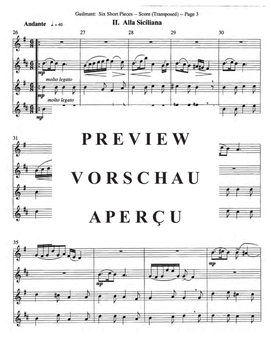 gallery: Sechs kurze Stücke, Op. 48 , , (Saxophon Quartett SATB)