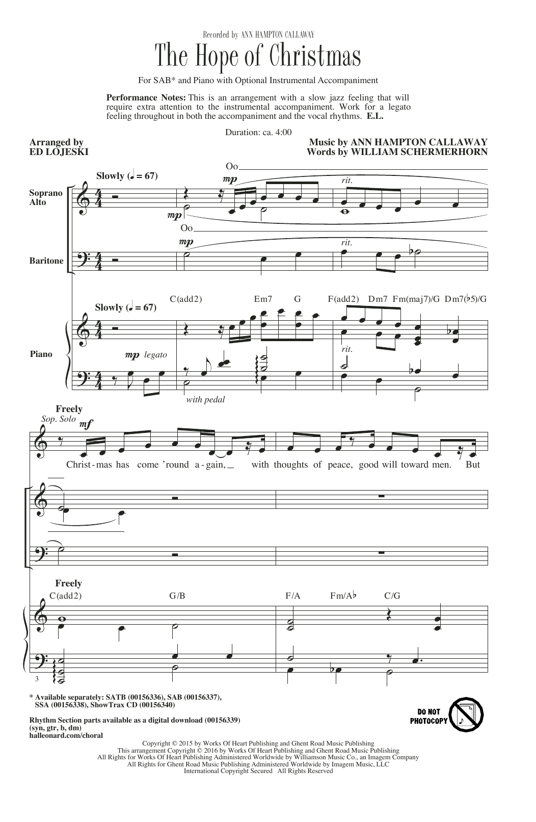 Product gallery: Page 1 of 1 The Hope Of Christmas, Ed Lojeski