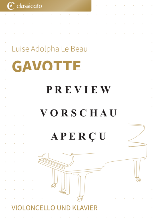 Product gallery: Page 2 of 9 Gavotte - Nr. 2 aus Vier Stücke op. 24 , , (Cello + Klavier)