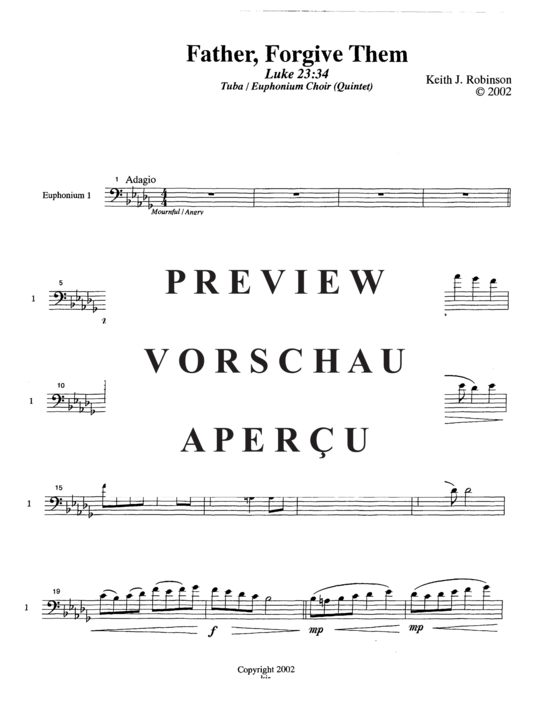 Product gallery: Page 11 of 21 Father Forgive Them , , (Tuba Quintet EETTT)
