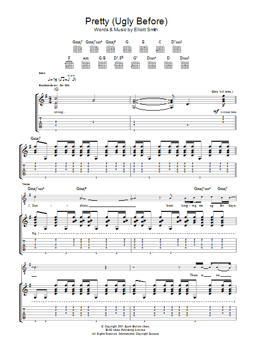 Produktgalerie: Seite 1 von 1 Pretty (Ugly Before), Elliott Smith, Gitarre