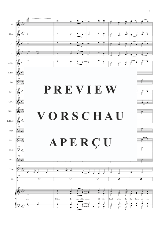 Produktgalerie: Seite 9 von 11 Shine Jesus Shine, , Gemischter Chor und Concertband