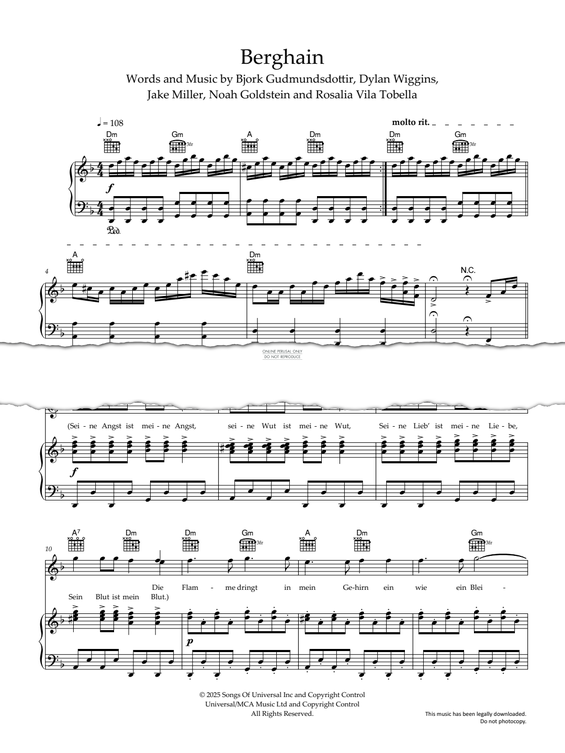 gallery: Berghain, Rosalía, Gesang, Gitarre, Klavier