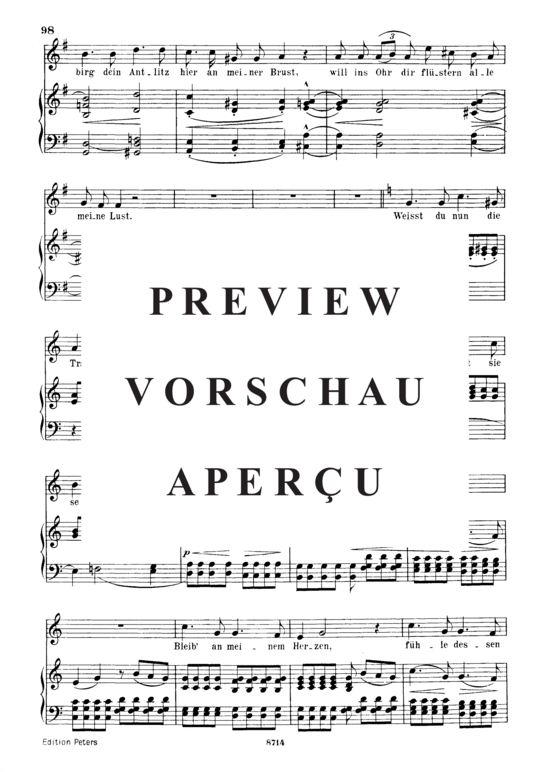 gallery: Süsser Freund, du blickest, Op.42 No.6 , , (Gesang mittel + Klavier)