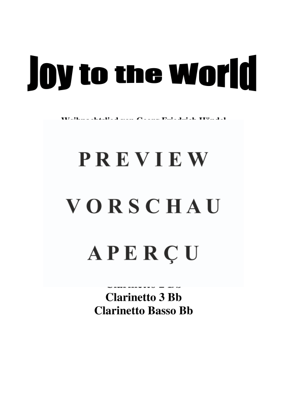 gallery: Joy to the World, , Klarinettenquartett