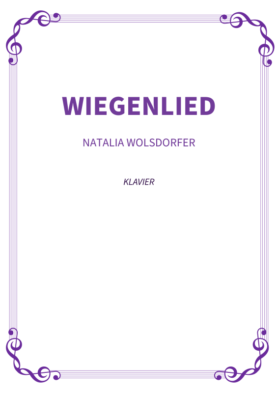 Produktbild zu: WiegenliedNatalia Wolsdorfer