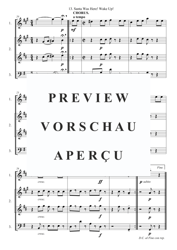 Produktgalerie: Seite 4 von 9 Santa Was Here! Wake Up!, , Blechbläser Trio - flexibel