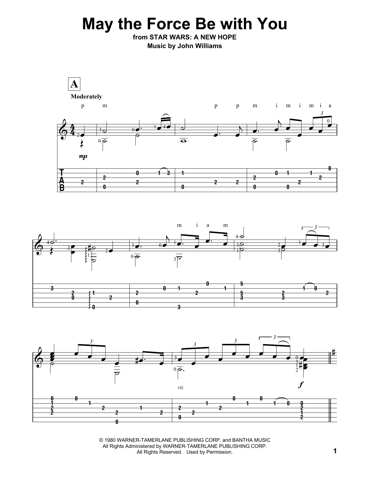 Produktbild zu: May The Force Be With You (from Star Wars: A New Hope)