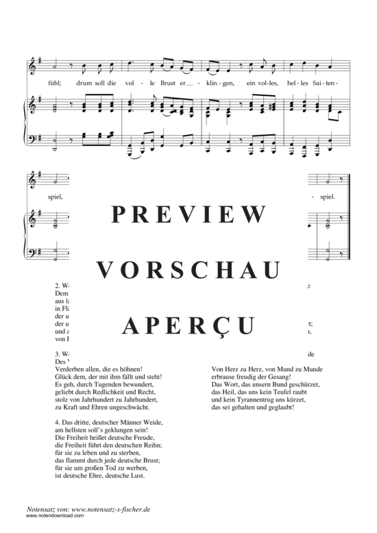 Product gallery: Page 3 of 3 Bundeslied , , Piano and Voice