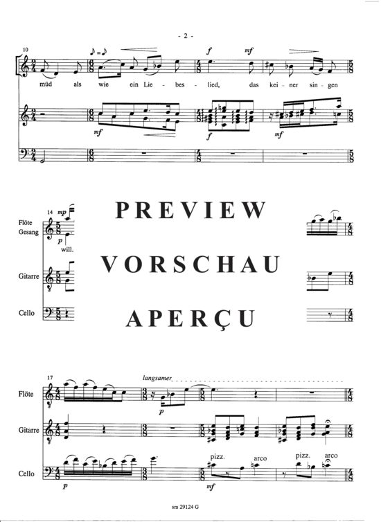 Product gallery: Page 4 of 7 Abschied , , (medium vocals, flute, cello + guitar)