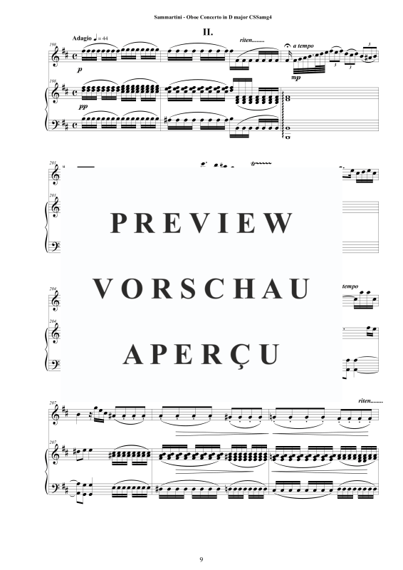 Produktgalerie: Seite 10 von 11 Oboen Konzert in D-Dur, , Oboe und Cembalo/Klavier