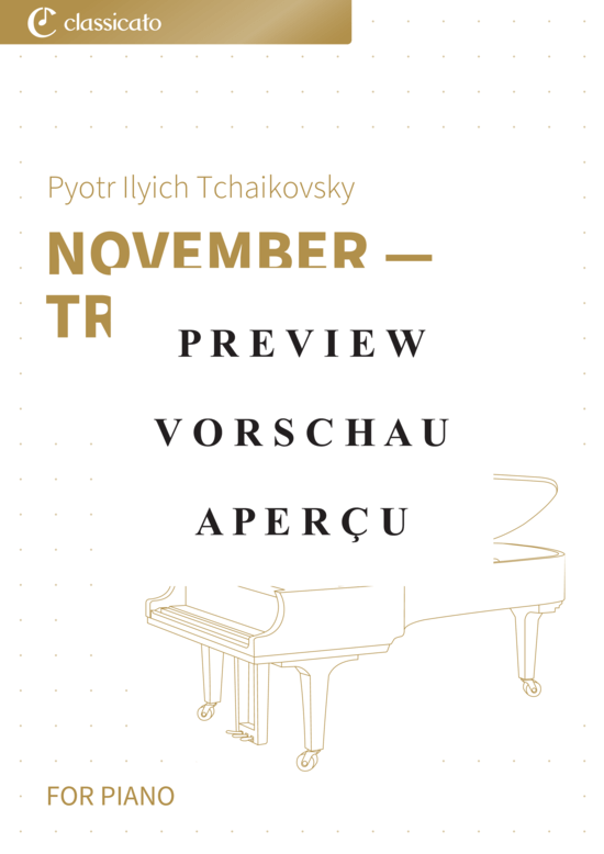 Product gallery: Page 2 of 10 November - Troika - The Seasons, Op. 37b, No. 11 , , Piano Solo