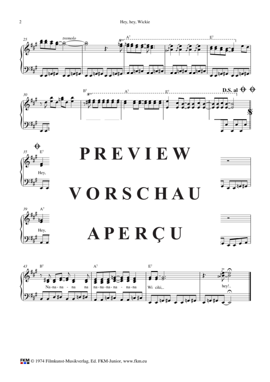 gallery: Hey, hey, wickie , Bruhn, Christian Orchester und Chor, (Gesang + Klavier)