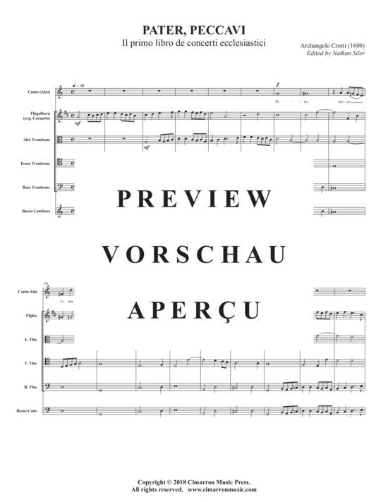 Product gallery: Page 3 of 11 Pater, Peccavi , , (Ensemble for alto, flugelhorn, 3x trombone + BC)