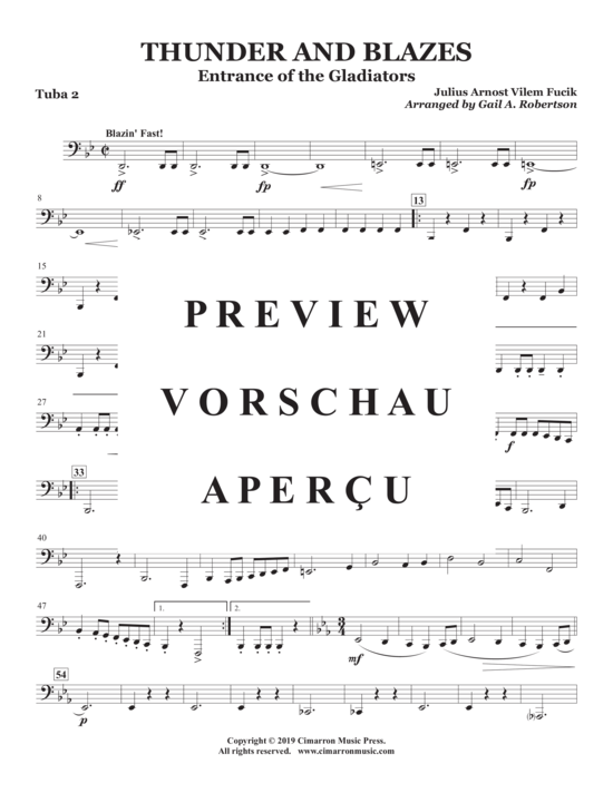Product gallery: Page 17 of 18 Thunder and Blazes , , (Tuba Quartett EETT)
