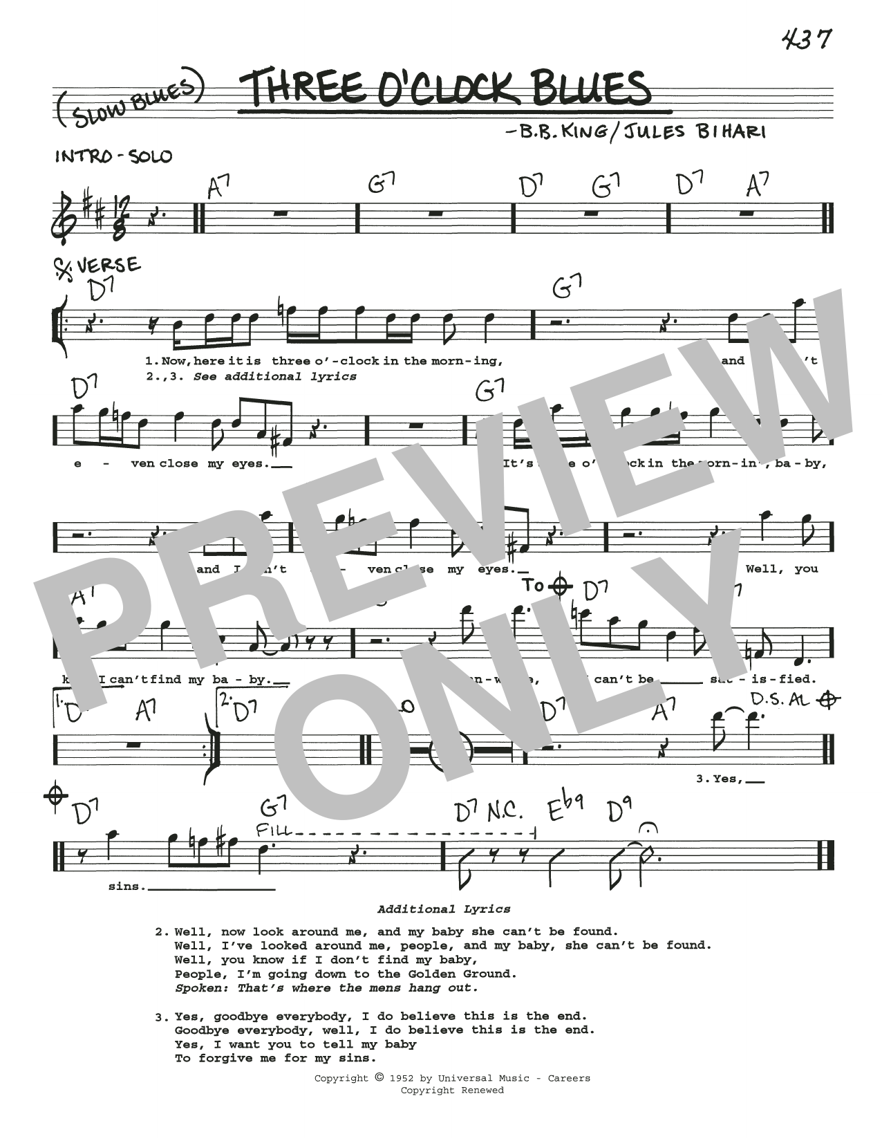 Produktbild zu: Three O'Clock Blues