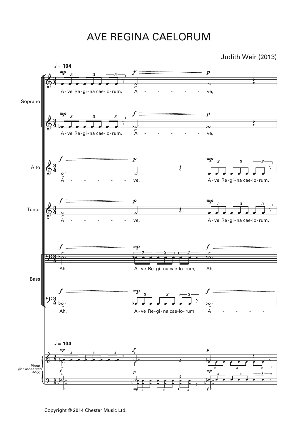 Product picture to: Ave Regina Caelorum