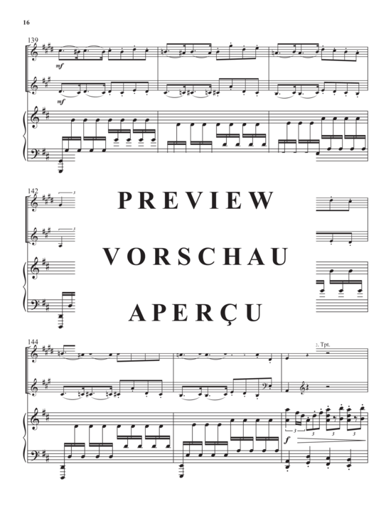 Product gallery: Page 18 of 21 The Lion and the Mouse , , (Trio for trumpet in Bb/piccolo trumpet, horn in F + piano)