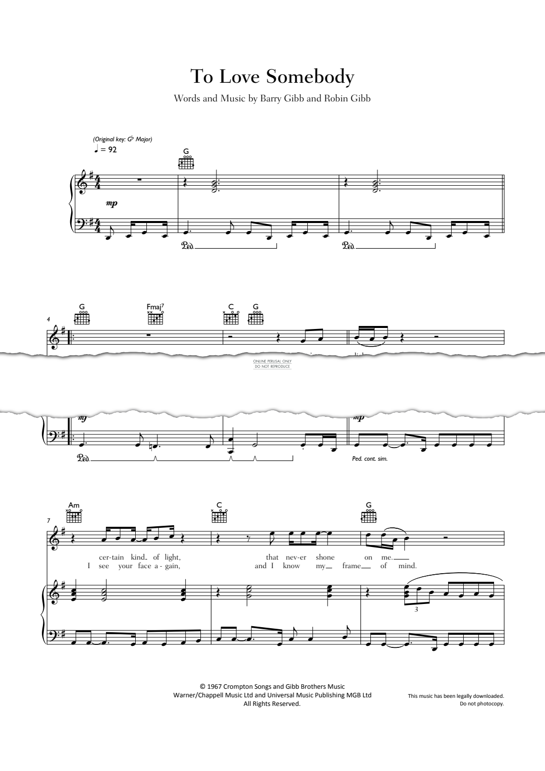 Produktgalerie: Seite 1 von 1 To Love Somebody, Michael Bublé, Gesang, Gitarre, Klavier