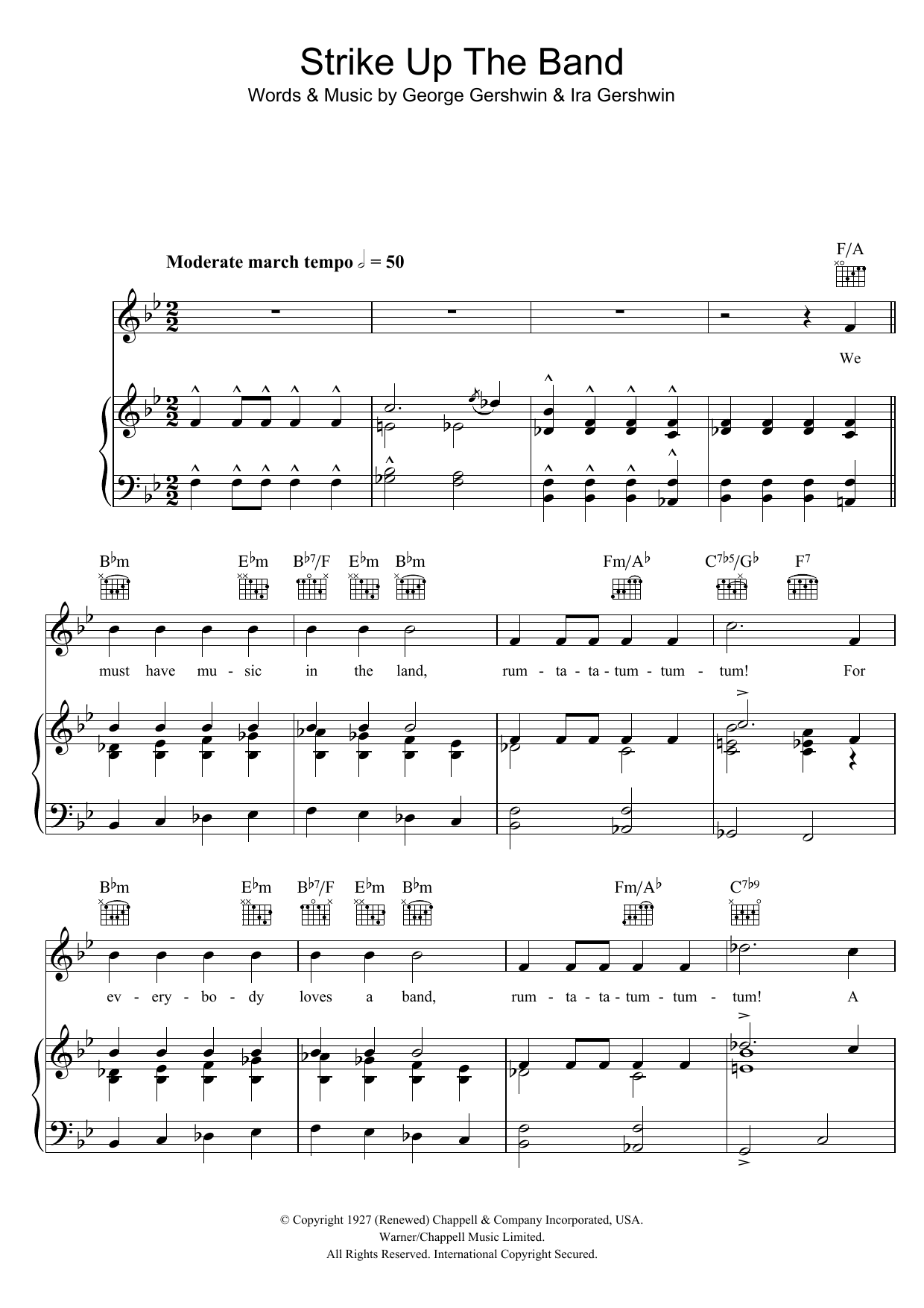 Product gallery: Page 1 of 1 Strike Up The Band, George Gershwin