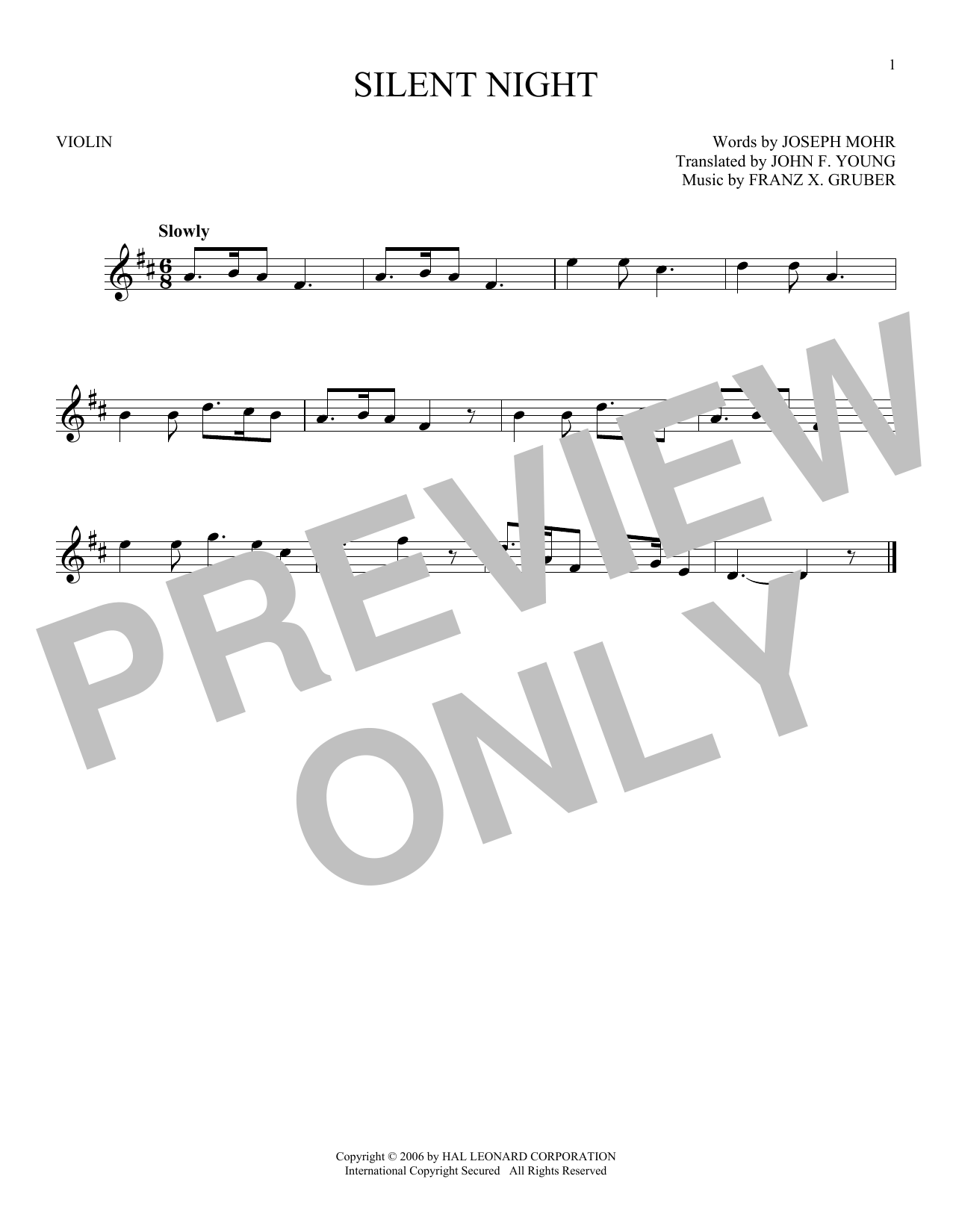 Product gallery: Page 1 of 1 Silent Night, Franz X. Gruber