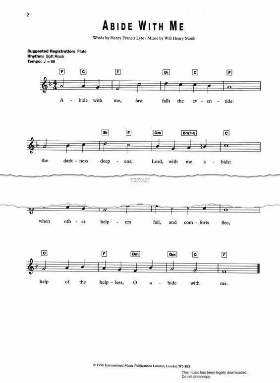 Product gallery: Page 1 of 1 Abide With Me, William H. Monk