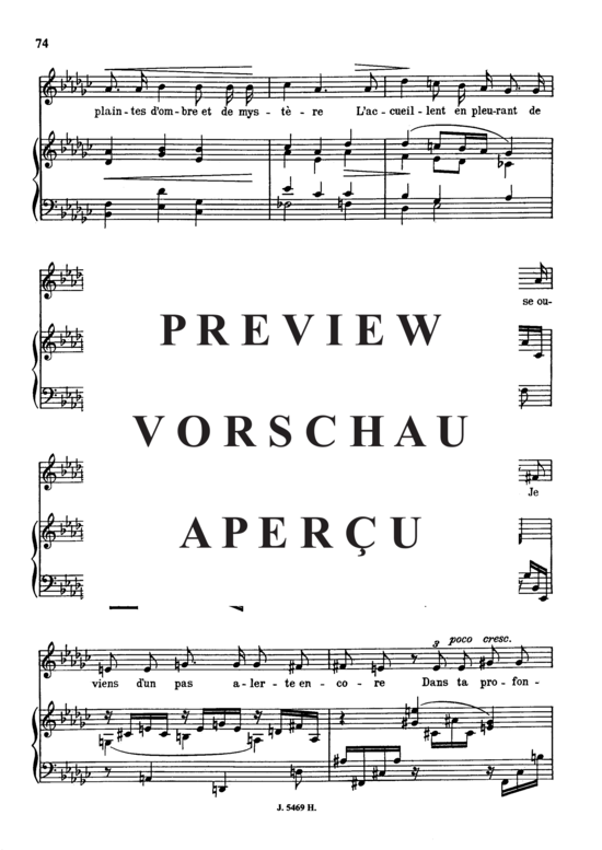 Product gallery: Page 4 of 6 Dans la forêt de septembre Op.85 No.1, , Medium Voice and Piano