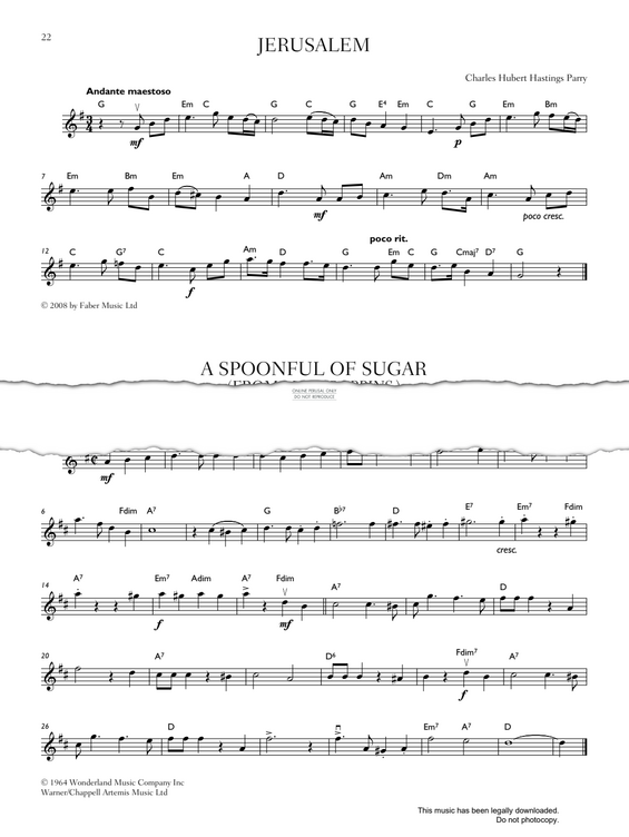 Produktgalerie: Seite 1 von 1 Spoonful Of Sugar (from 'Mary Poppins'), Richard M. Sherman, Violine