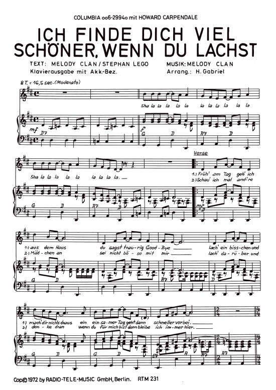 Produktbild zu: Ich finde Dich viel schöner wenn Du lachstHoward Carpendale