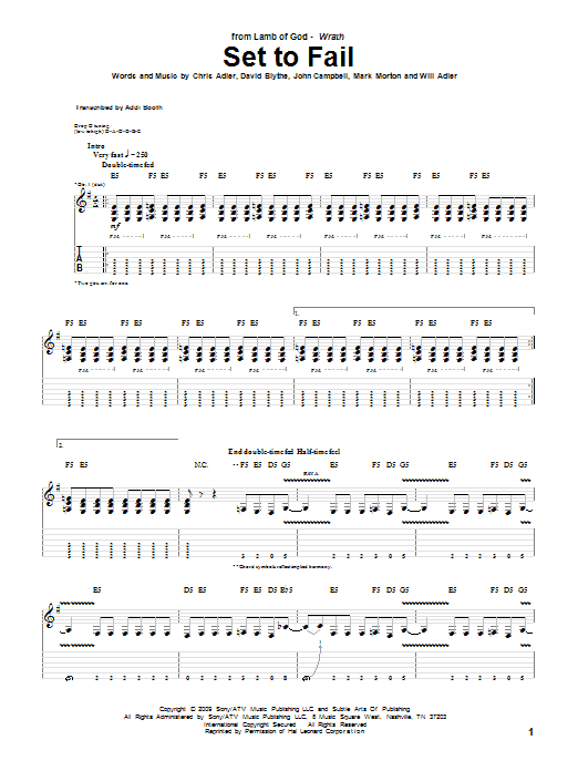 Produktgalerie: Seite 1 von 1 Set To Fail, Lamb Of God, Gitarre