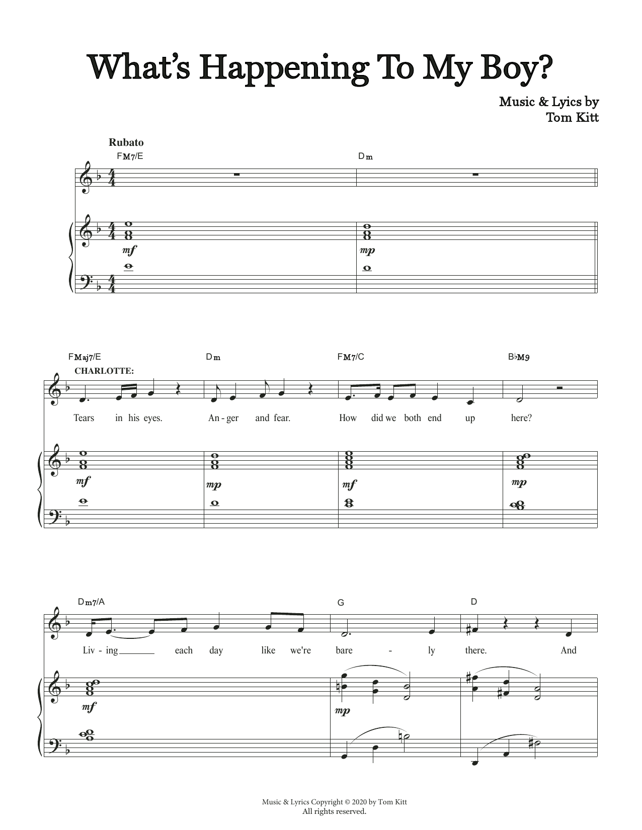 Produktbild zu: What's Happening To My Boy (from the musical Superhero)