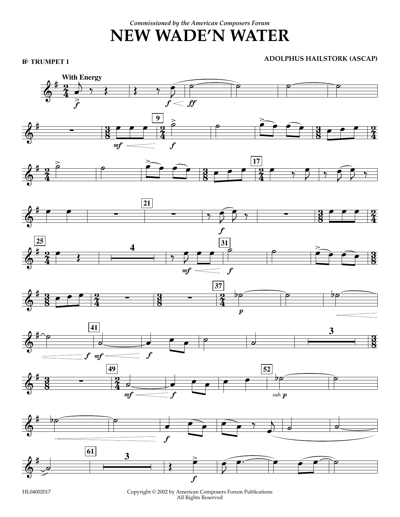 Produktbild zu: New Wade 'n Water - Bb Trumpet 1