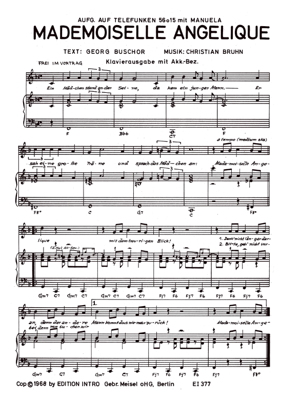 Produktbild zu: Mademoiselle AngeliqueManuela