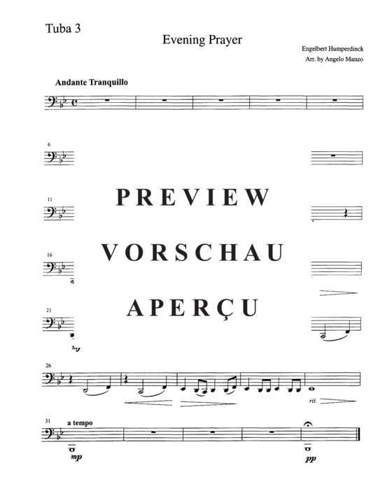 Product gallery: Page 10 of 10 Abendgebet (Evening Prayer) , ,  (Tuba Quintet EETTT)