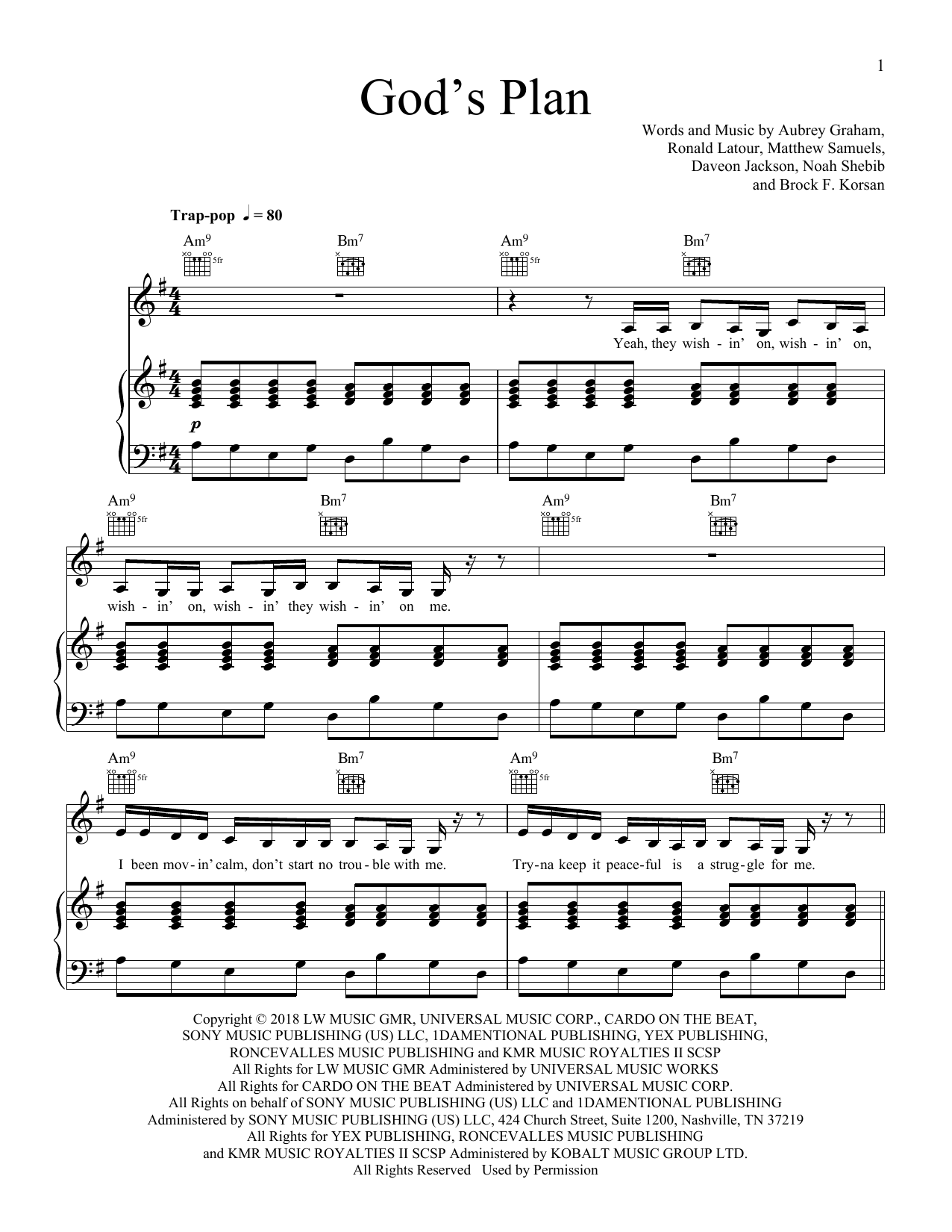 Produktbild zu:  God's Plan - Drake