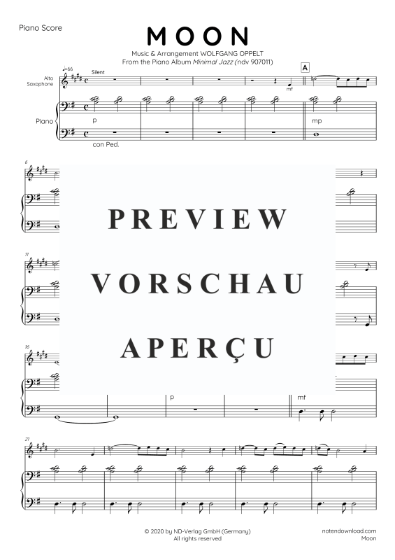 Produktgalerie: Seite 10 von 11 Moon, , Alt Saxophon und Klavier - E-Bass und Drum Set optional