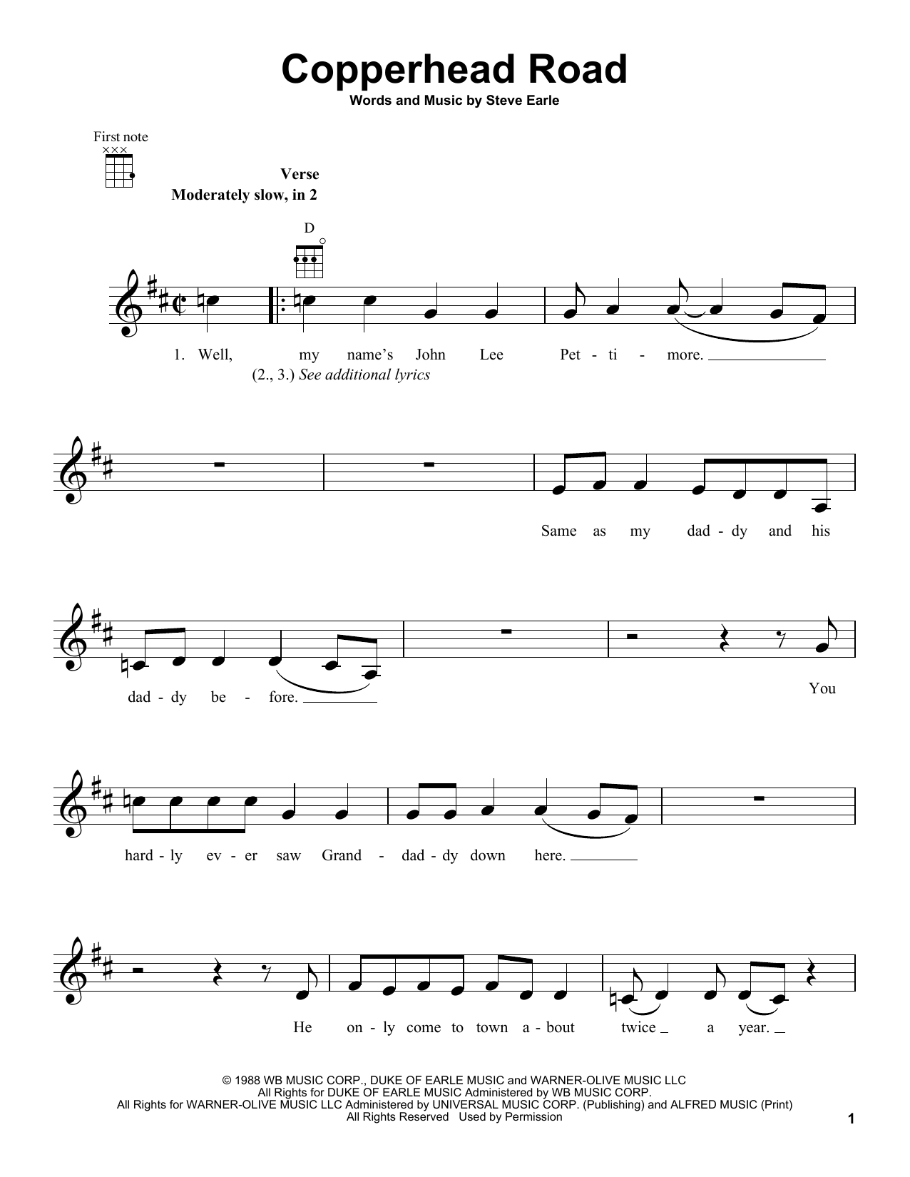 Product gallery: Page 1 of 1 Copperhead Road, Steve Earle