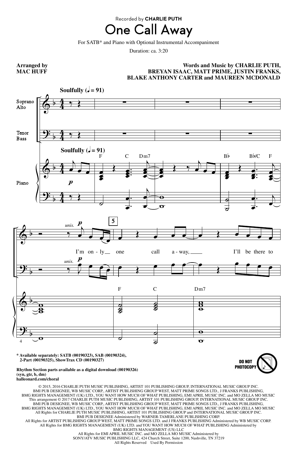 Produktbild zu: One Call Away