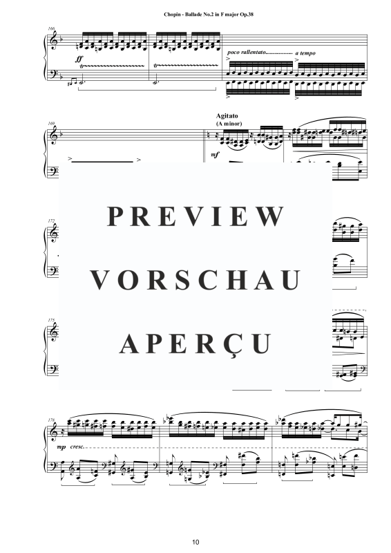 Produktgalerie: Seite 11 von 11 Ballade Nr. 2 F-Dur Op. 38, , Klavier Solo