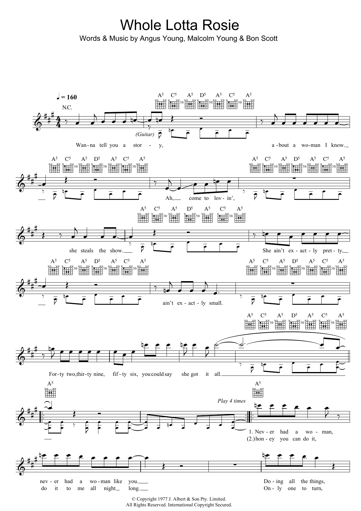 Produktgalerie: Seite 1 von 1 Whole Lotta Rosie, AC/DC, Melodieinstrument