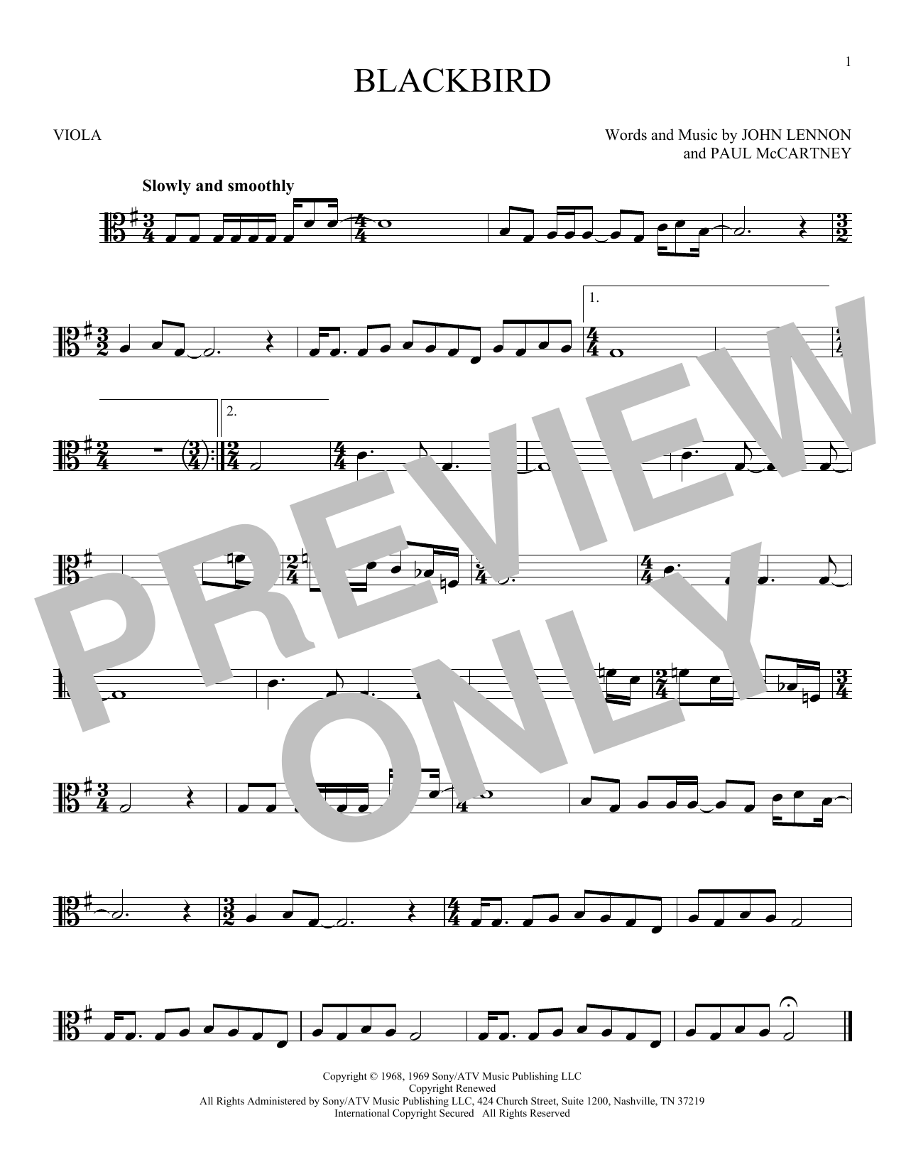 Product gallery: Page 1 of 1 Blackbird, The Beatles