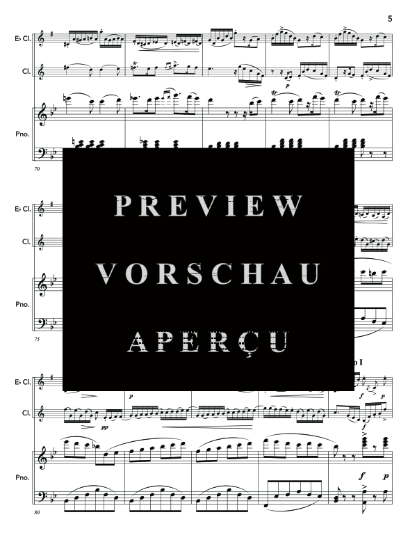 Produktgalerie: Seite 9 von 11 Gran Duetto Concertato sopra motivi dell´opera La Sonnambula, , (Trio Klarinette in Es, Klarinette in B und Klavier)