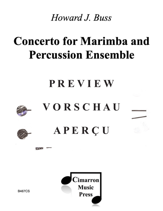 Product gallery: Page 2 of 21 Concerto for Marimba and Percussion Ensemble , , (marimba solo and 4-part percussion ensemble)