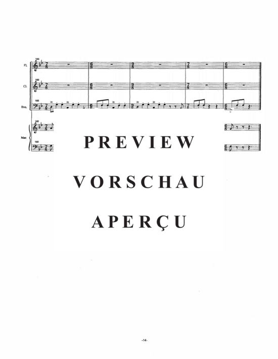 Product gallery: Page 17 of 21 Fantasy Quartet , , (flute, clarinet, bassoon and marimba)