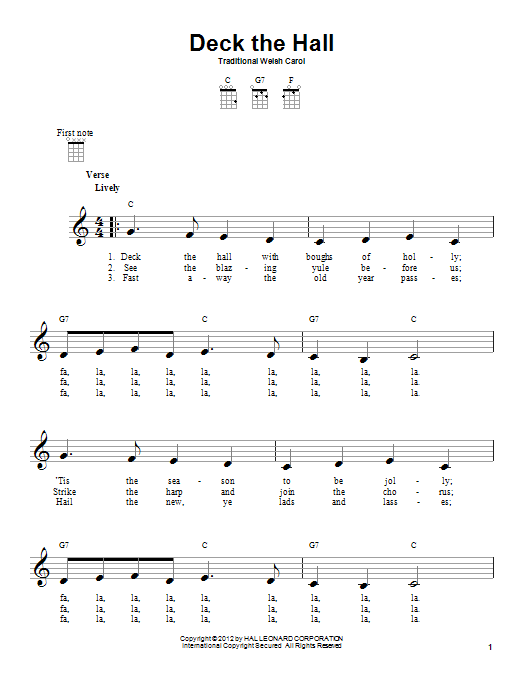Product gallery: Page 1 of 1 Deck The Hall, Traditional Welsh Carol