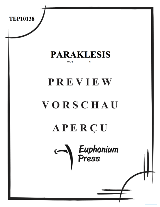 Product gallery: Page 2 of 21 Paraklesis , , (Tuba Quartett EETT)
