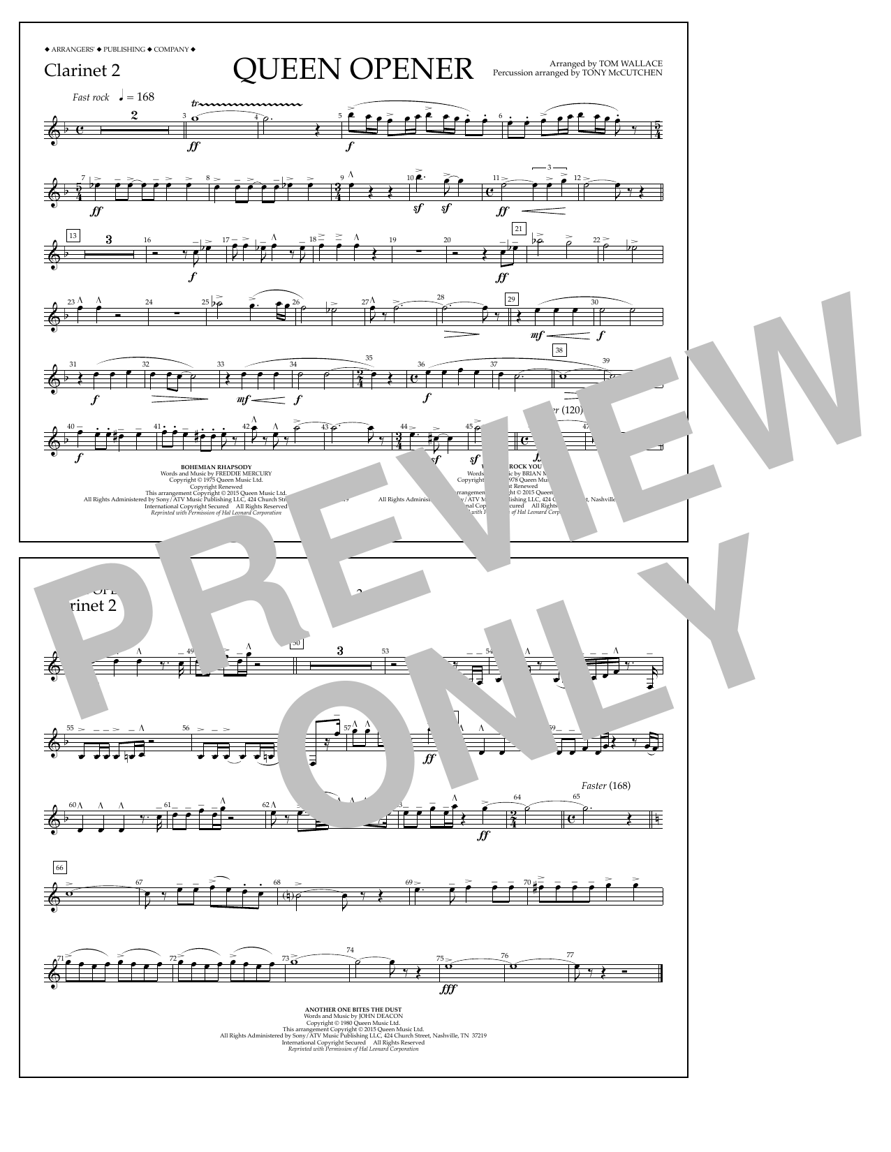 Product picture to: Queen Opener - Clarinet 2